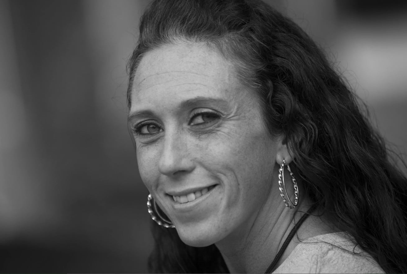HOPE CENTER FEMALE RESIDENT IN BLACK AND WHITE