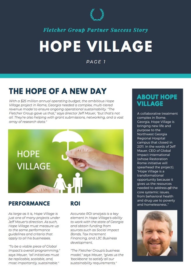 HOPE VILLAGE SUCCESS STORY SCREENSHOT