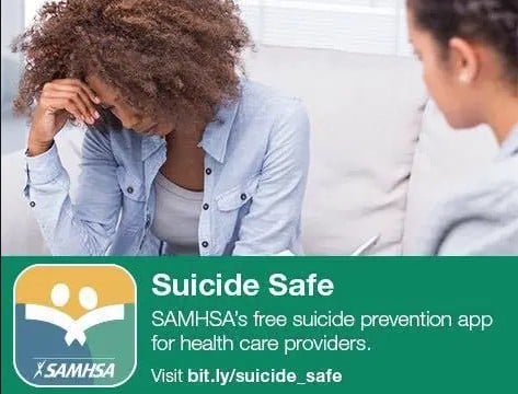 SAMHSA SUICIDE SAFE APP IMAGE