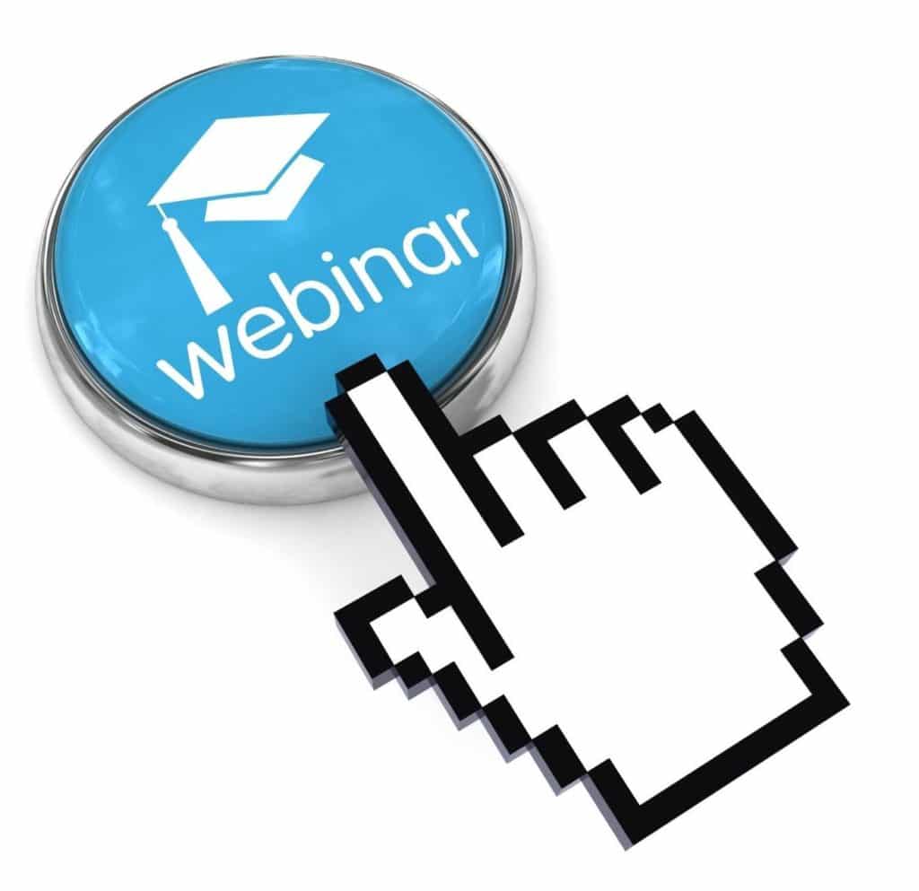 WEBINAR BUTTON WITH FINGER