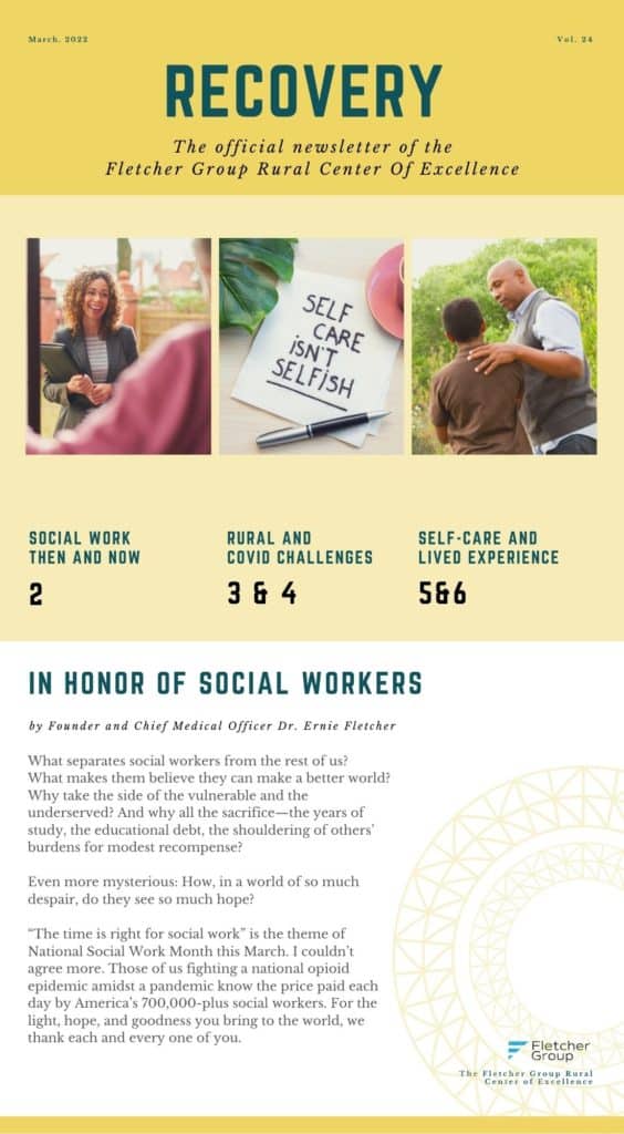 FLETCHER GROUP RCOE MARCH 2022 NEWSLETTER PAGE 1