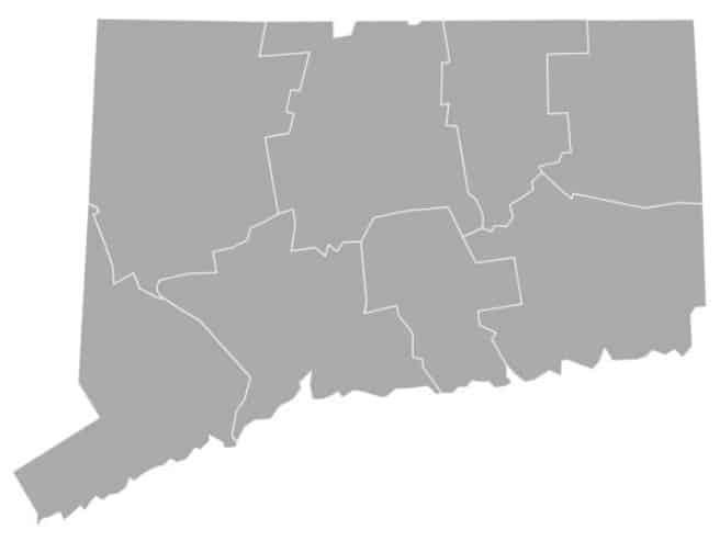Connecticut Map gray on white cropped