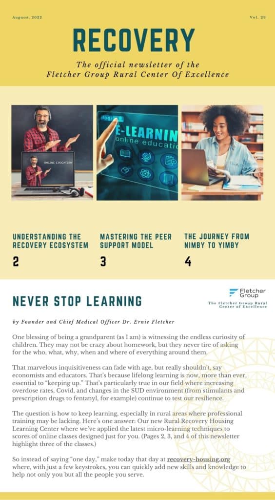 FLETCHER GROUP RCOE AUGUST 2022 NEWSLETTER PAGE 1