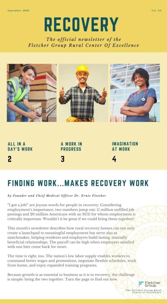 FLETCHER GROUP RCOE SEPTEMBER 2022 NEWSLETTER PAGE 1