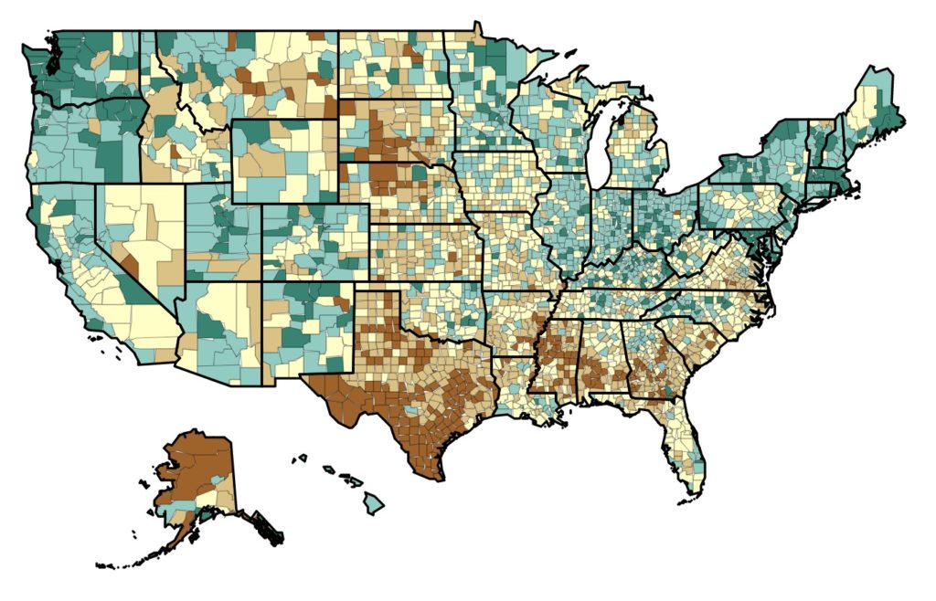 Recovery Ecosystem Index Map