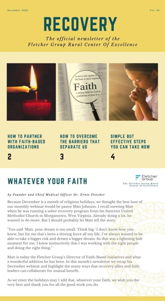 FLETCHER GROUP RCOE DECEMBER 2022 NEWSLETTER PAGE 1