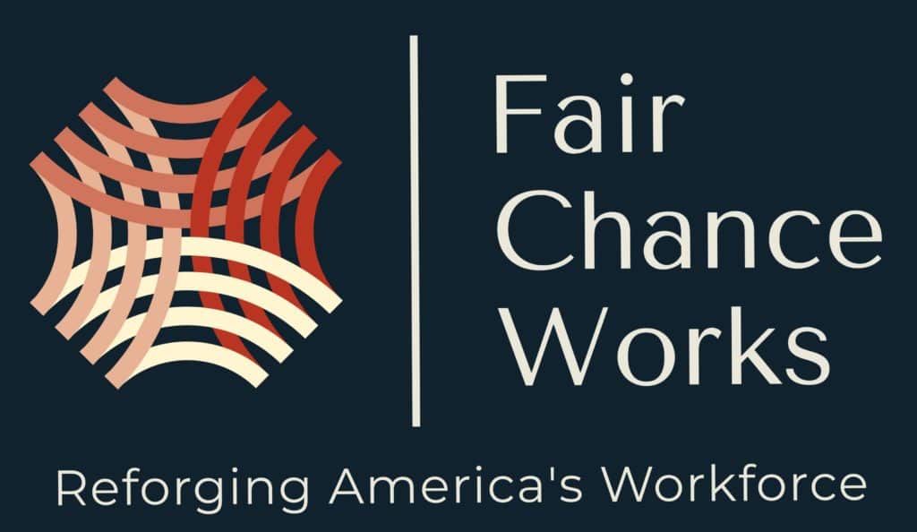 FAIR CHANCE WORKS LOGO WITH TAGLINE