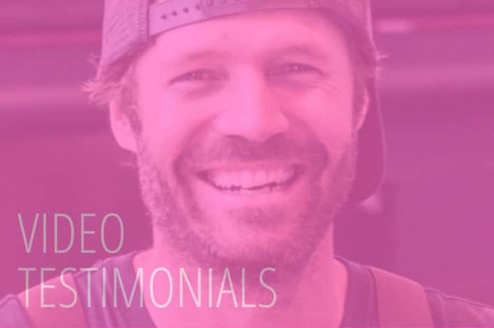 VIDEO TESTIMONIALS PINK