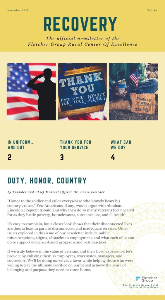 FLETCHER GROUP RCOE NOVEMBER 2023 NEWSLETTER PAGE 1