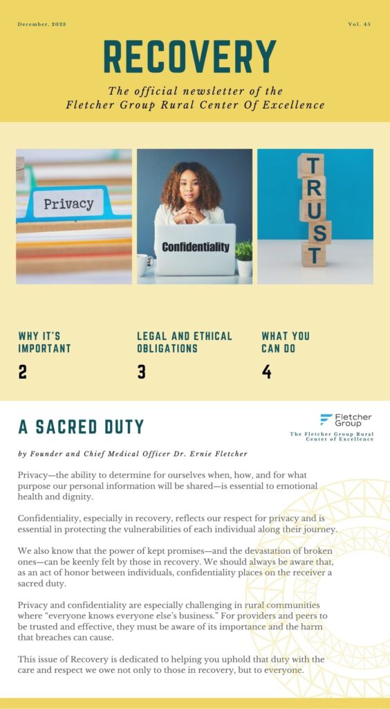 FLETCHER GROUP RCOE DECEMBER 2023 NEWSLETTER PAGE 1