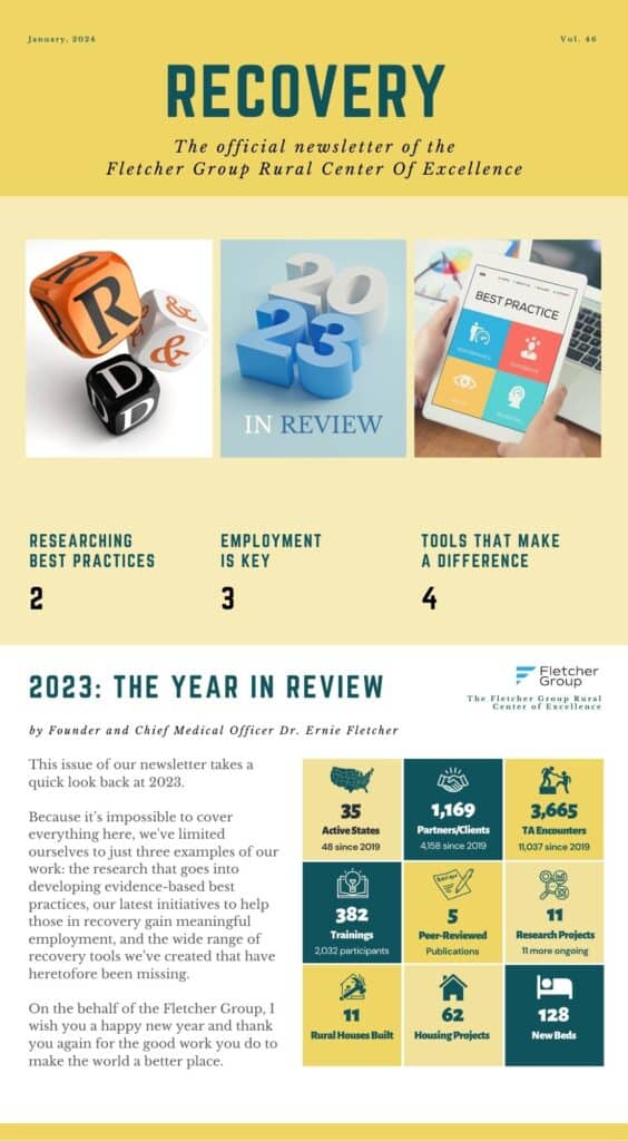 FLETCHER GROUP RCOE JANUARY 2024 NEWSLETTER PAGE 1