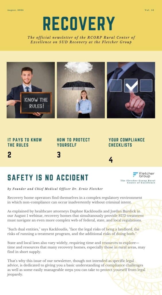 COVER OF FLETCHER GROUP RCOE AUGUST 2024 NEWSLETTER