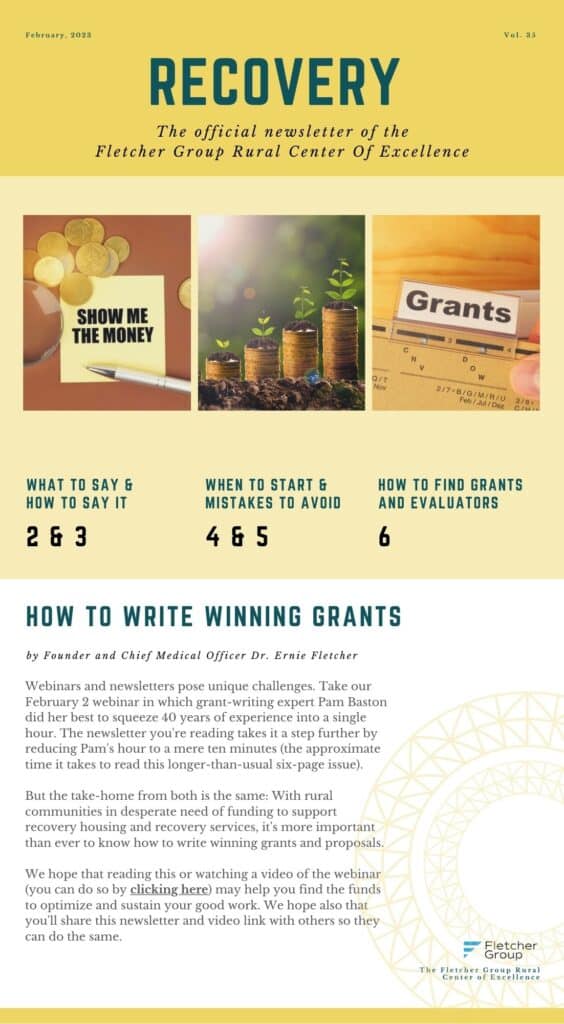FLETCHER GROUP RCOE FEBRUARY 2023 NEWSLETTER PAGE COVER