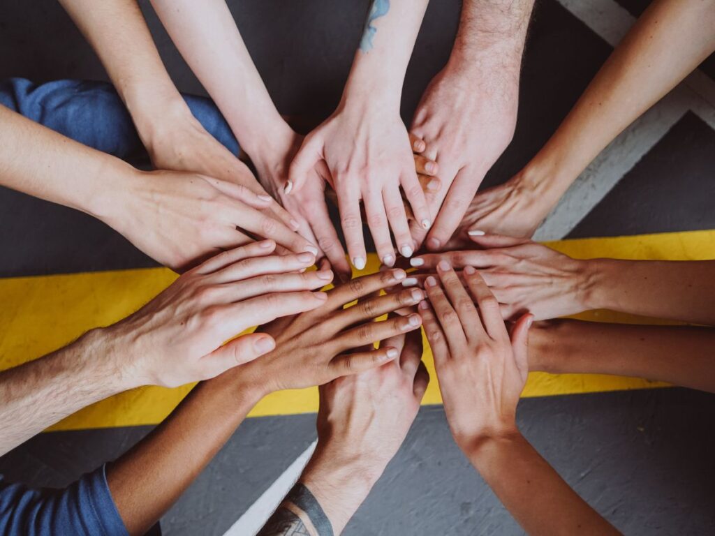 OUR TEAM IMAGE (MANY HANDS)