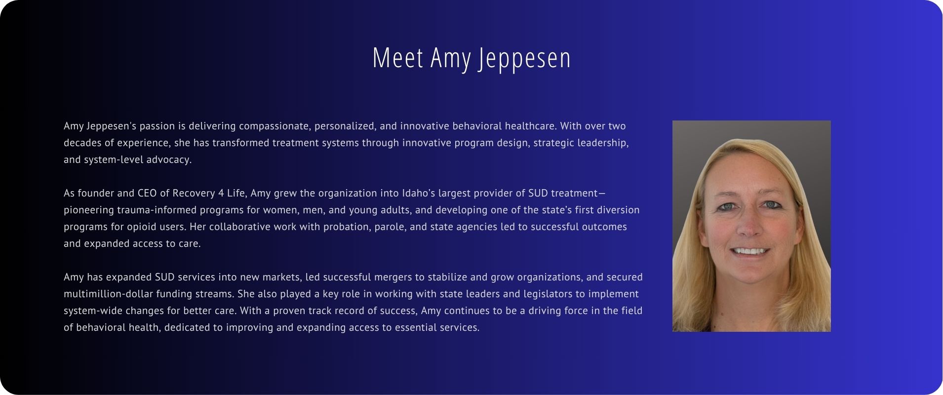 Meet Amy Jeppesen