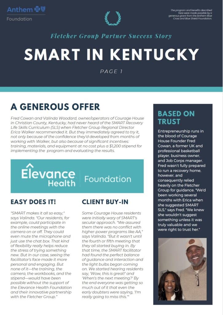 COVER OF SMART IN RECOVERY SUCCESS STORY