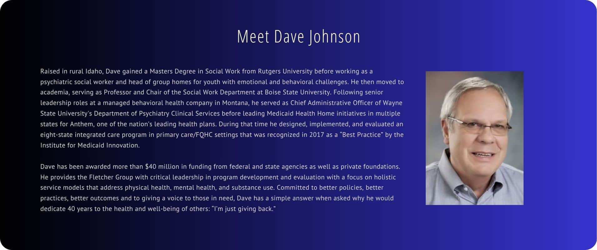 Meet Dave Johnson